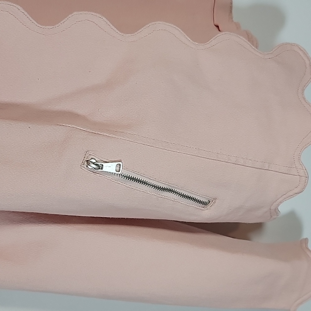 KATE & MALLORY | Pink Scalloped Edge Jacket - Picture 4 of 4